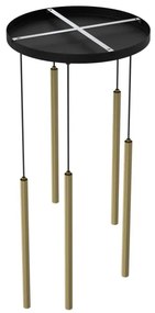 Luster na lanku YORU 5xG9/8W/230V mosadz