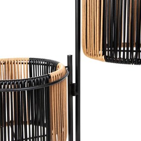 Stojan na kvety FLOERO béžový / čierny 876023