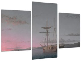 Obraz - Fitz Henry Lane, Lumber Schooners at Evening on Penobscot Bay, reprodukcia (90x60 cm)