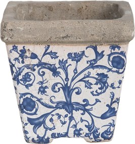 BETÓNOVÝ KVETINÁČ KELLY SADA 3KS 10,5X10 CM+14X14 CM+19X20 CM BIELA/MODRÁ