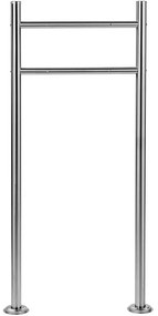 STILISTA stojan na poštovú schránku, 120 cm, nerez