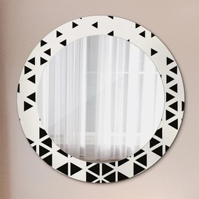 Okrúhle ozdobné zrkadlo Abstraktný geometrický fi 60 cm
