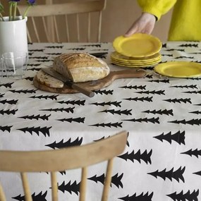 Fine Little Day Plátený obrus Gran Black 147x147 cm