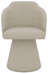 Béžové čalúnené jedálenské kreslo Kanoa – Makamii