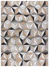 Dywany Łuszczów Kusový koberec Cooper Sisal Mosaic 22222 ecru/black – na von aj na doma - 140x190 cm