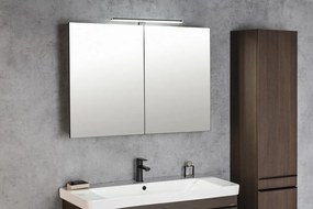 Sapho Sapho, GRETA galérka s LED osvetlením, 101x70x14cm, čierna mat, GR105-0035