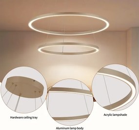Brilagi - LED stmievateľný luster na lanku PORTOFINO LED/98W/230V pr. 80 cm béžový + DO