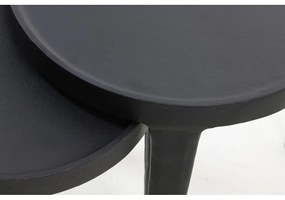 Okrúhle odkladacie stolíky v súprave 2 ks ø 43 cm Tobias – Light &amp; Living