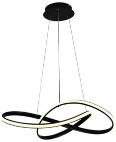Brilagi - LED Stmievateľný luster na lanku COSMOWAVE LED/70W/230V čierna + DO