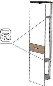 Predsieňová zostava Lift, dub/biela