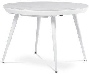 Jedálenský stôl Hendor-409M-WT (biela) (pre 4 až 6 osôb). Vlastná spoľahlivá doprava až k Vám domov. 1042768