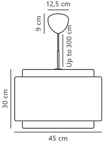DFTP by Nordlux - Luster na lanku TAKAI 1xE27/25W/230V