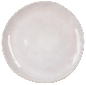 Bielo-béžový dezertný tanierik Beillo - Ø 22*2 cm