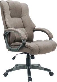 Kancelárske kreslo Roufy, béžovo-hnedá tkanina%