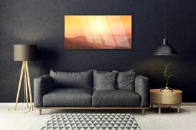 Obraz plexi Slnko hory príroda 100x50 cm