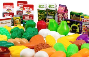 MULTISTORE Potravinová súprava zelenina ovocie do kuchyne 120 kusov