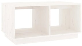 vidaXL Konferenčný stolík biely 80x50x40 cm borovicový masív