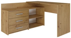 Rohový pc stolík Debio 1 (dub artisan). Akcia -20%. Vlastná spoľahlivá doprava až k Vám domov. 1132464