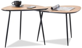 Konferenčný stolík Rossi Zest Xl (dub + čierna). Vlastná spoľahlivá doprava až k Vám domov. 1111862