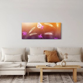 Obraz - Ružový motýľ (120x50 cm)