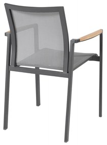 Cortina jedálenská stolička sivá