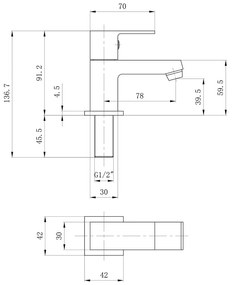 Umývadlový ventil v lesklej striebornej farbe Small – Sapho