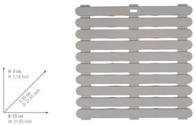 Béžová plastová kúpeľňová predložka 55x55 cm – Wenko