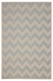 Koberec Modern Chevron wool/ ice blue 160x230 cm