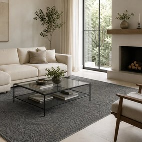 Ayyildiz, Kusový koberec Patara 4955 Grey – na von aj na doma, 80x150, šedá, chodba / predsieň