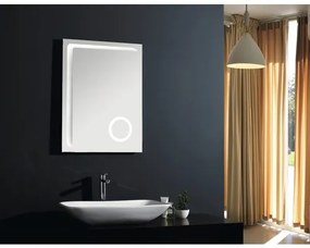 Zrkadlo do kúpeľne DSK LED Silver Arrow 80x60 cm