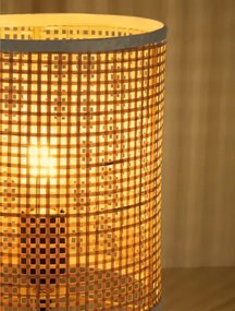 Dizajnová stolová lampa Canto prírodná
