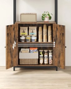 Knihovna Vasagle Memor 60 cm hnědá/černá