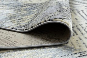 Koberec DE LUXE 2087 Jodelka Chevron vintage - zlatý / sivý