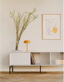 Sivobéžový TV stolík 160x60x42 cm Met – noo.ma