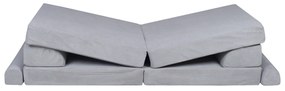 Variabilná detská pohovka MeowBaby® Premium, grey