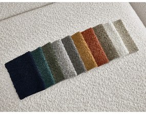 Biela podnožka z textílie bouclé Tina – Bobochic Paris