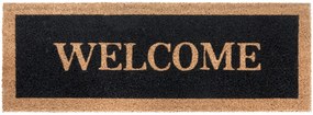 Rohožka Welcome 105679 – na von aj na doma, 27x70, čierna, chodba / predsieň, Hanse Home