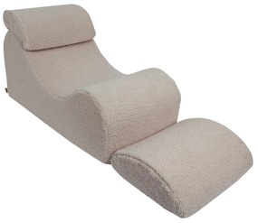 MeowBaby® Detské dizajnové kreslo Bearly Light Grey