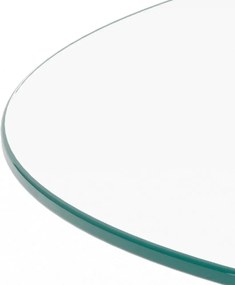 Sklenený okrúhly konferenčný stolík ø 80 cm Samos – Actona