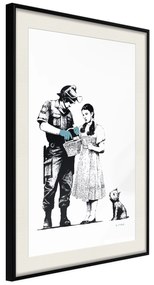 Artgeist Plagát - Dorothy and Policeman [Poster] Veľkosť: 40x60, Verzia: Čierny rám s passe-partout