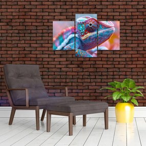 Obraz - Sfarbený chameleón (90x60 cm)