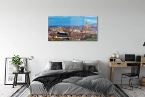 Obraz na akrylátovom skle Taliansko sunset panorama 125x50 cm