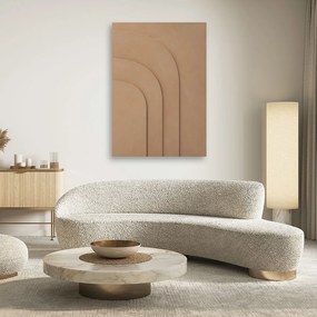 Gario Obraz na plátne Geometrický reliéf béžová Rozmery: 40 x 60 cm