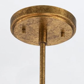 Elstead KRISTY-4P-DG-OPAL - Luster na tyči KRISTY 4xE27/40W/230V medený