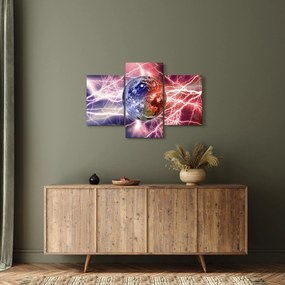 Obraz - Zemeguľa pod prúdom (90x60 cm)