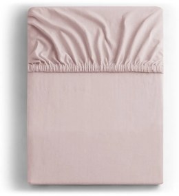 Svetloružová napínacia plachta jersey 180x200 cm Amber – Restilo