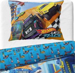 Carbotex Bavlnené obliečky 140x200 + 70x90 cm - Hot Wheels "Let´s Race"