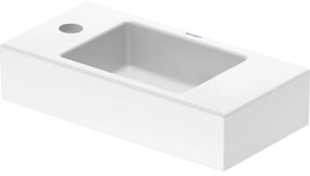 DURAVIT Vero Air umývadielko do nábytku s otvorom vľavo, bez prepadu, 500 x 250 mm, biela, s povrchom WonderGliss, 07245000091