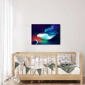 Obraz - Vesmírna veľryba (70x50 cm)