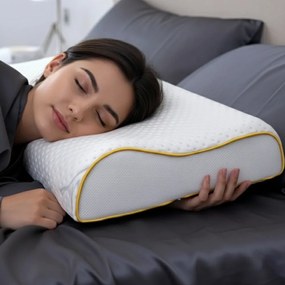 Anatomický vankúš z pamäťovej peny Azonelo - poťah s hodvábom